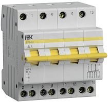 Выключатель-разъединитель трехпозиционный ВРТ-63 4P 16А | код MPR10-4-016 | IEK